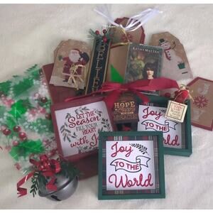 Christmas Gift Bundle - Gift Bag, Cassette, Candy Bags, Ornaments, Labels